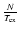 ${N\over T_{\rm ex}}$