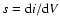 $s={\rm d}i/{\rm d}V$