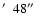 $\hbox{$^\prime$ }~48\hbox{$^{\prime\prime}$ }$