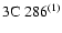 $\rm 3C~286^{(1)}$