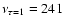 $\nu_{\tau =1} = 241$