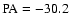 ${\rm PA}=-30.2$