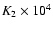 $K_2\times10^4$