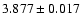 $3.877\pm 0.017$