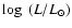 $\log~(L/L_\odot)$