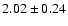 $2.02\pm 0.24$
