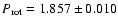 $P_{\rm rot}=1.857\pm 0.010$