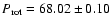$P_{\rm rot}=68.02\pm 0.10$