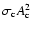 $\sigma_{\rm c}A_{\rm c}^2$