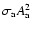 $\sigma_{\rm a}A_{\rm a}^2$