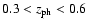$0.3 < z_{\rm ph} < 0.6$