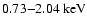 $0.73{-}2.04 \rm{~keV}$