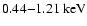 $0.44{-}1.21 \rm {~keV}$