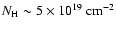 ${N}_{\rm H} \sim 5 \times 10^{19}~\rm {cm^{-2}}$