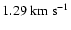 $1.29 \rm {\;km~s^{-1}}$