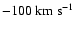 $\rm -100~km~s^{-1}$