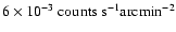 $\rm 6\times 10^{-3}~counts~s^{-1}arcmin^{-2}$