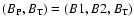 $(B_{\rm P}, B_{\rm T})= (B1,B2,B_{\rm T})$