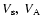 ${V_{\rm s}},~V_{\rm A}$
