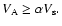 ${V_{\rm A}} \ge \alpha{V_{\rm s}}.$