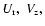 $U_{\rm r},~V_{\rm z},$