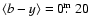 $\langle b-y \rangle=0\hbox{$.\!\!^{\rm m}$ }20$