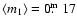 $\langle m_1 \rangle=0\hbox{$.\!\!^{\rm m}$ }17$