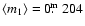 $\langle m_1 \rangle=0\hbox{$.\!\!^{\rm m}$ }204$