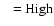 $\rm ~~=High$