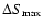 $\Delta S_{\mathrm{max}}$