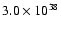 $3.0 \times
10^{38}$