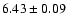 $6.43 \pm 0.09 $