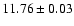 $11.76 \pm 0.03$