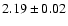 $2.19\pm0.02$