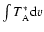 $\int T^*_{\rm A} {\rm d}v$