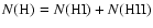 $N({\rm H}) = N({\rm HI}) + N(\rm HII)$