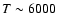 $T \sim 6000$