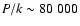 $P/k \sim 80~000$