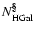 $N_{\rm HGal}^{\S}$