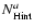 $N_{\rm Hint}^{a}$