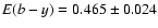 $E(b-y) = 0.465\pm0.024$
