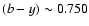 $(b-y) \sim 0.750$