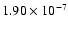 $1.90 \times 10^{-7}$