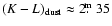 $(K-L)_{\rm dust} \approx 2\hbox{$.\!\!^{\rm m}$ }35$