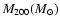 $M_{200} (M_{\odot})$
