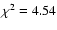 $\chi^{2}=4.54$