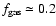 $f_{\rm gas}\simeq 0.2$