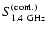 $S_{\rm 1.4~ GHz}^{{\rm (cont.)}}$