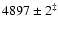 $4897\pm2^{\ddagger}$