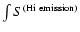 $\int S^{{\rm (H {\sc i}~emission)}}$